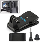 RUIGPRO Zaino con rotazione a 360 gradi Rec-Mounts Supporto con morsetto a clip + Morsetto per telefono per GoPro HERO9 Black / HERO8 Black /7 /6 /5 /5 Session /4 Session /4 /3+ /3 /2 /1, DJI Osmo Action, Xiaoyie altre action camera, Rec-Mounts+Clamp