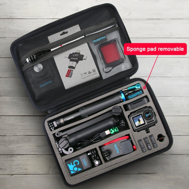 Custodia portatile impermeabile antiurto RUIGPRO per DJI Osmo Action, dimensioni: 33,5 cm x 22,7 cm x 6,3 cm, Large