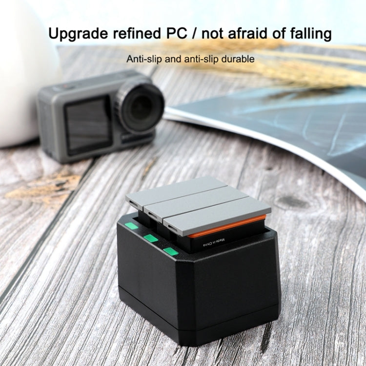 Caricabatterie triplo USB con indicatore luminoso LED per DJI OSMO Action, Charger