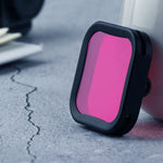 Custodia filtro per lenti colorate per immersione per DJI Osmo Action 1, Red, Purple, Pink