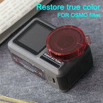 Filtro per lenti colorate a forma rotonda a scatto per DJI Osmo Action, For DJI Osmo Action