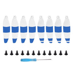 8 pz/set Sunnylife 4726F-CS Eliche ad ala a sgancio rapido a basso rumore Accessori per droni per DJI Mavic Mini, 4726F-CS (Blue), 4726F-CS (Red), 4726F-CS (Yellow)