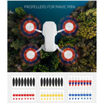 8 pz/set Sunnylife 4726F-CS Eliche ad ala a sgancio rapido a basso rumore Accessori per droni per DJI Mavic Mini, 4726F-CS (Blue), 4726F-CS (Red), 4726F-CS (Yellow)