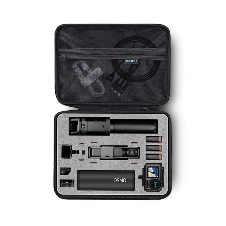 Custodia impermeabile RUIGPRO Oxford per fotocamera DJI OSMO Pocket Gimbal / OSMO Action, dimensioni: 30,2x20,8x7,2 cm, RG52