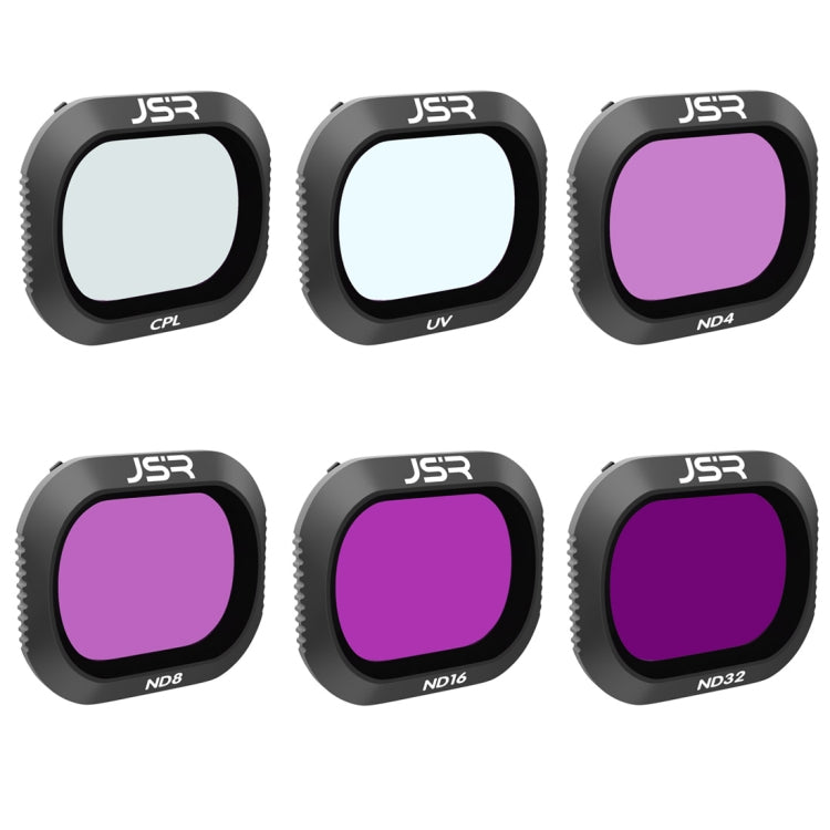 Filtro obiettivo JSR Drone 6 in 1 UV+CPL+ND4+ND8+ND16+ND32 per DJI MAVIC 2 Pro, UV+CPL+ND4+ND8+ND16+ND32