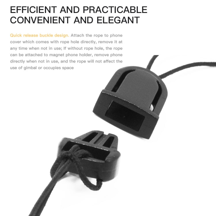 STARTRC Supporto per telefono Clip Anti-smarrimento Corda Anti-goccia per DJI OM4 / Osmo Mobile 3