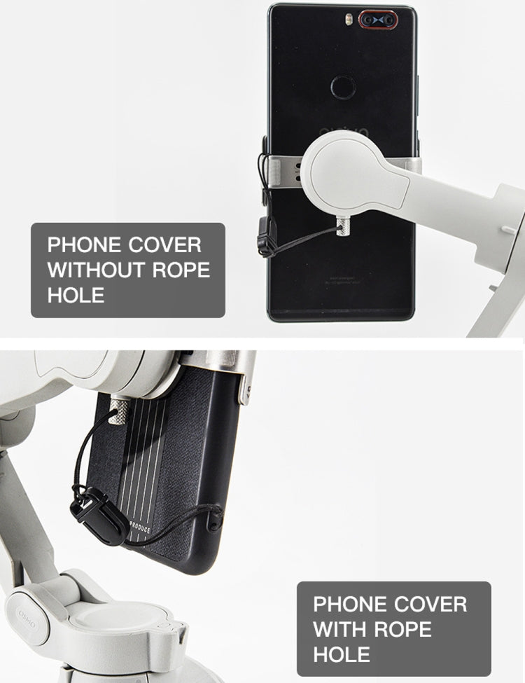 STARTRC Supporto per telefono Clip Anti-smarrimento Corda Anti-goccia per DJI OM4 / Osmo Mobile 3