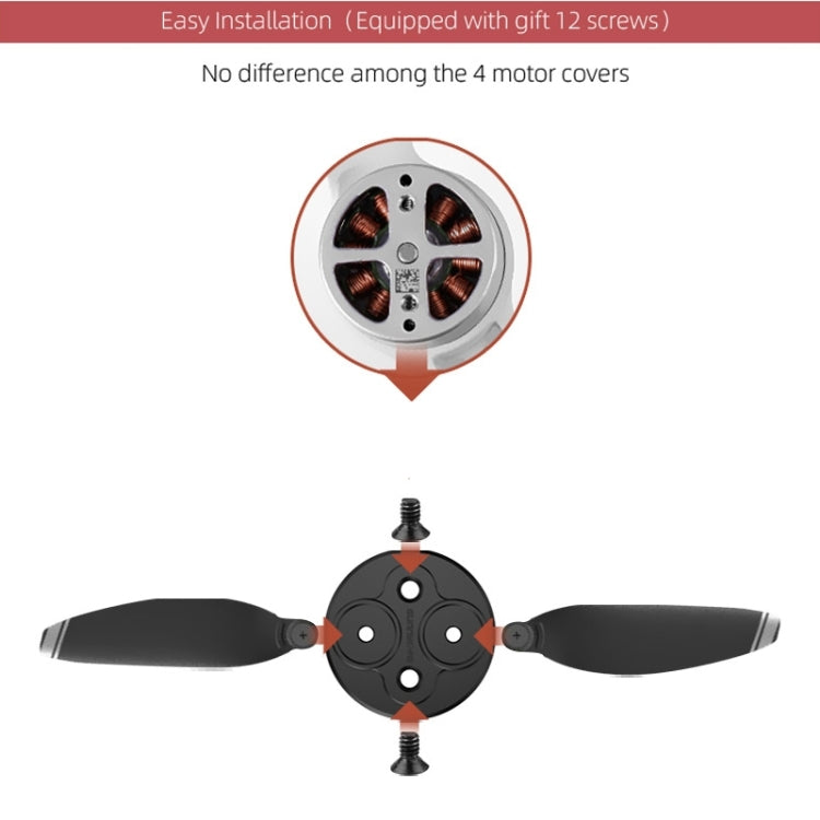 4 coperture di protezione in metallo per motore Sunnylife per DJI Mini 2