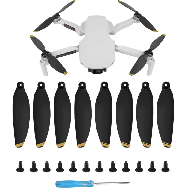 8 pezzi/set Sunnylife 4726F eliche ad ala a sgancio rapido a basso rumore per DJI Mini 2, For DJI Mini 2 Gold, For DJI Mini 2 Silver