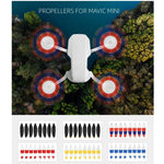 8 pezzi/set Sunnylife 4726F eliche ad ala a sgancio rapido a basso rumore per DJI Mini 2, For DJI Mini 2 Gold, For DJI Mini 2 Silver