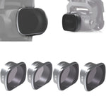 JSR KS 4 in 1 ND4+ND8+ND16+ND32 Filtro obiettivo per DJI FPV, telaio in lega di alluminio, 4 in 1 ND