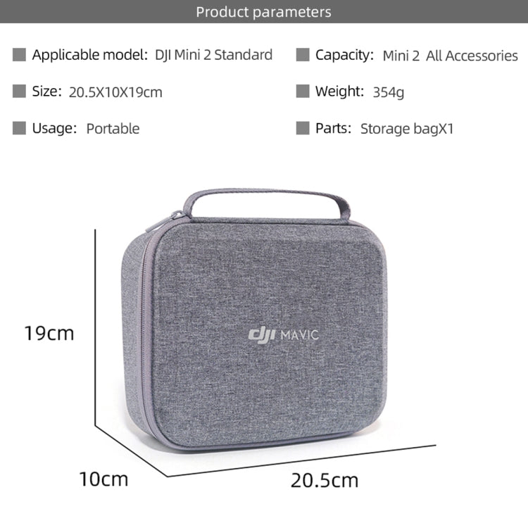 Borsa portaoggetti portatile in nylon impermeabile DJI per drone DJI Mini 2, Case For DJI Mini 2