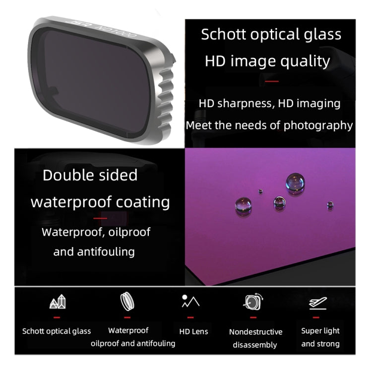 Filtro obiettivo JSR KS ND64 per DJI Air 2S, telaio in alluminio, ND64