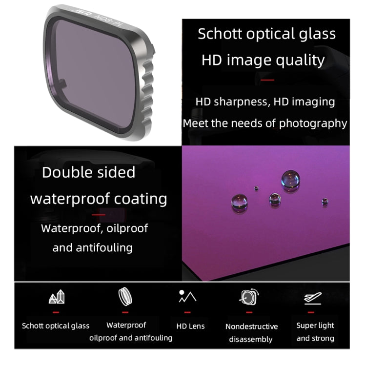 Filtro obiettivo JSR KS ND8PL per DJI Air 2S, telaio in alluminio, ND8PL