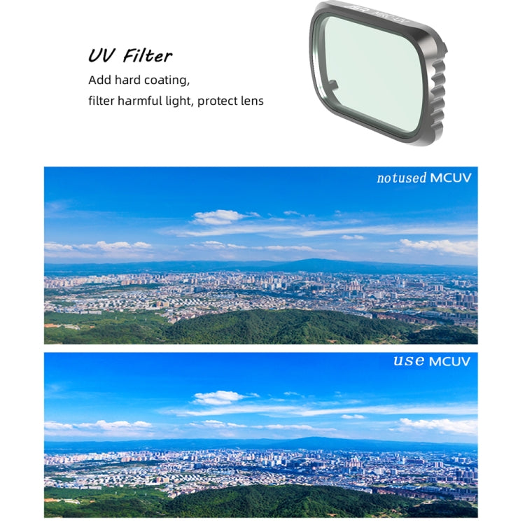 Filtro obiettivo JSR KS MCUV per DJI Air 2S, telaio in alluminio, MCUV