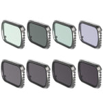 JSR KS 8 in 1 UV + CPL + ND8 + ND16 + ND32 + ND64 + STAR + NIGHT Filtro obiettivo per DJI Air 2S, telaio in alluminio, UV + CPL + ND8 + ND16 + ND32 + ND64 + STAR + NIGHT