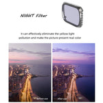JSR KS 8 in 1 UV + CPL + ND8 + ND16 + ND32 + ND64 + STAR + NIGHT Filtro obiettivo per DJI Air 2S, telaio in alluminio, UV + CPL + ND8 + ND16 + ND32 + ND64 + STAR + NIGHT