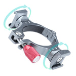 Adattatore ad anello con staffa di estensione stabilizzatore con doppia base per slitta fredda per DJI OM4 / Osmo Mobile 3, Bracket For DJI OM4