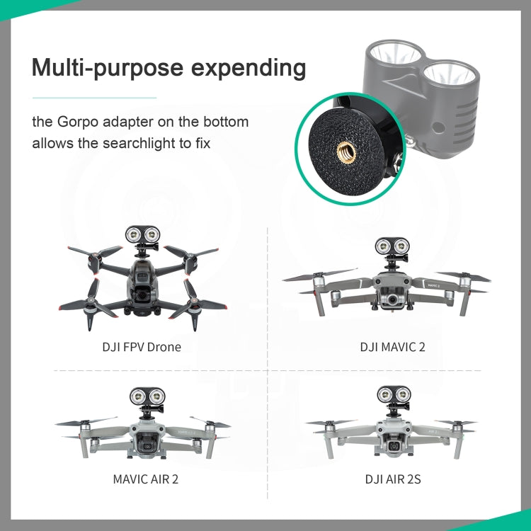 STARTRC Lampada da volo notturna a forma di gufo Luce di segnalazione per faro per DJI Mavic 2 / Air 2S / Mini 2 / Mini / FPV