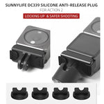 Sunnylife DC339 Spina antisgancio in silicone da 4 pezzi per DJI Action 2