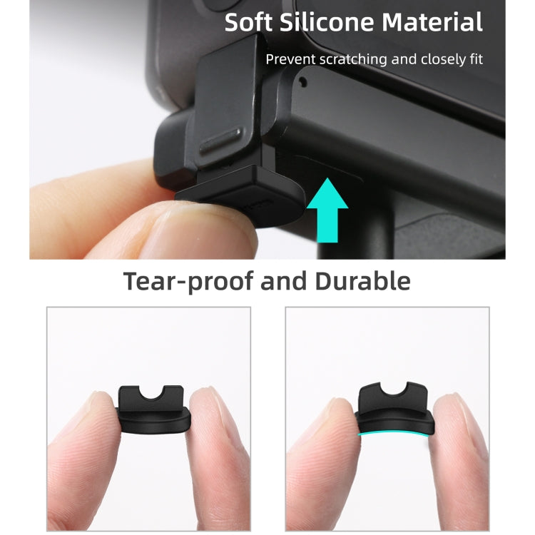 Sunnylife DC339 Spina antisgancio in silicone da 4 pezzi per DJI Action 2