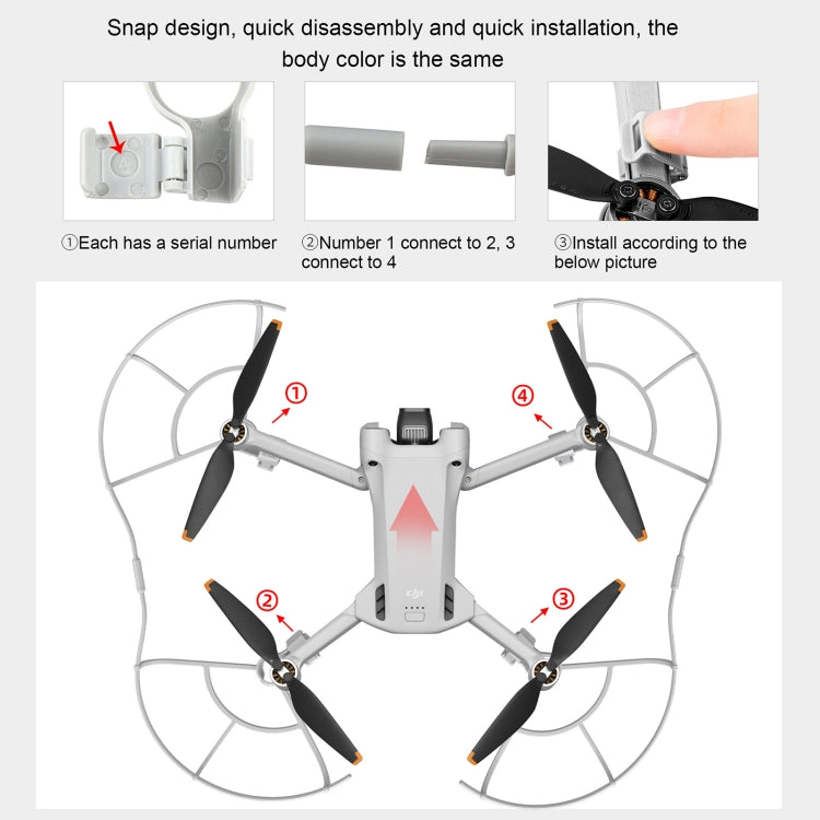 Anello anti-collisione della protezione dell'elica del drone STARTRC per DJI Mini 3 Pro, For DJI Mini 3 Pro