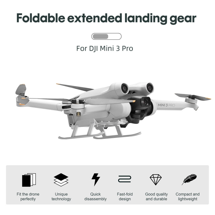 STARTRC Rack da addestramento per carrello di atterraggio rialzato pieghevole anti-caduta e anti-sporco per DJI Mini 3 Pro, For DJI Mini 3 Pro