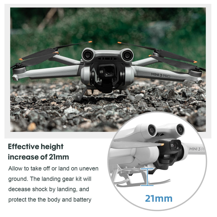 STARTRC Rack da addestramento per carrello di atterraggio rialzato pieghevole anti-caduta e anti-sporco per DJI Mini 3 Pro, For DJI Mini 3 Pro