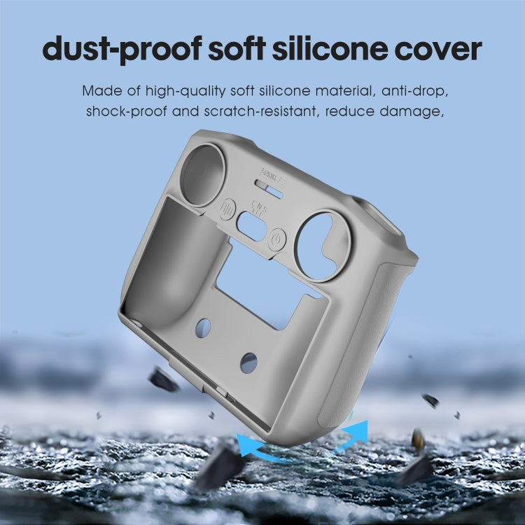 Custodia antiurto antigraffio in silicone STARTRC per telecomando DJI Mini 3 Pro, For DJI Mini 3 Pro Remote Control(Grey), For DJI Mini 3 Pro Remote Control(Black)