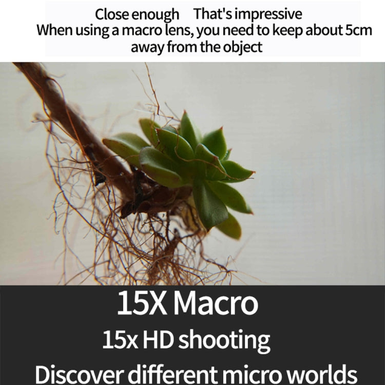Filtro per obiettivo macro JSR 15X per DJI Osmo Action 3, 15X Macro