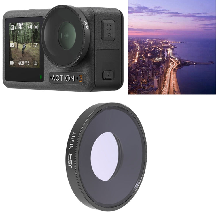 Filtro obiettivo JSR NIGHT per DJI Osmo Action 3, NIGHT
