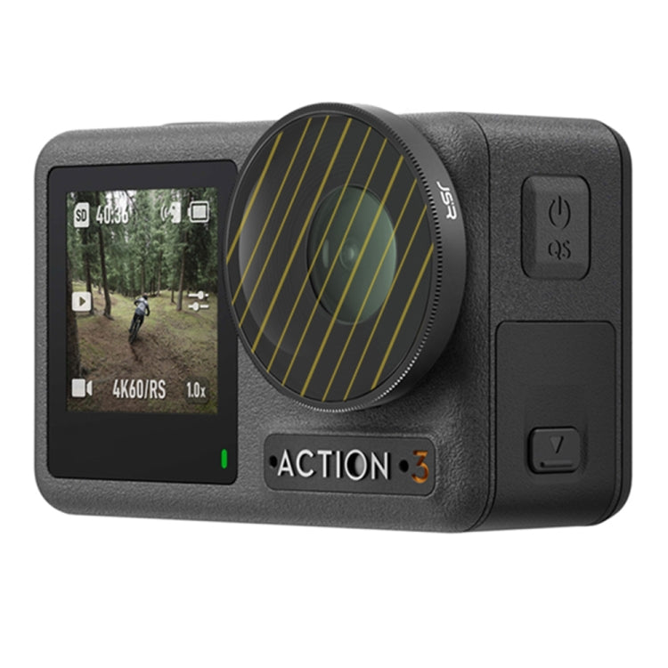 Filtro per obiettivo JSR Streak Drawing per DJI Osmo Action 3, Streak Gold, Streak Blue