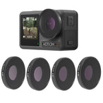 Filtro obiettivo JSR 4 in 1 ND8PL / ND16PL / ND32PL / ND64 PL per DJI Osmo Action 3, 4 in 1 NDPL