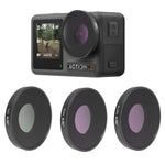 JSR 3 in 1 CPL ND8 ND16 Filtro lente per DJI Osmo Azione 3, 3 in 1