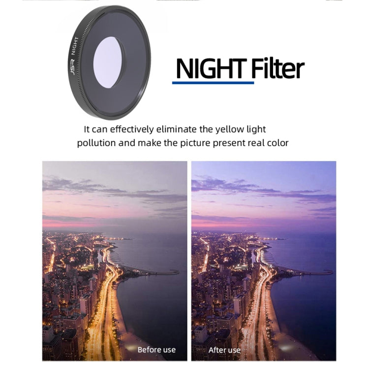 JSR 8 in 1 Streak Blue CPL ND8 ND16 ND32 ND64 STAR NIGHT Filtro obiettivo per DJI Osmo Action 3, 8 in 1