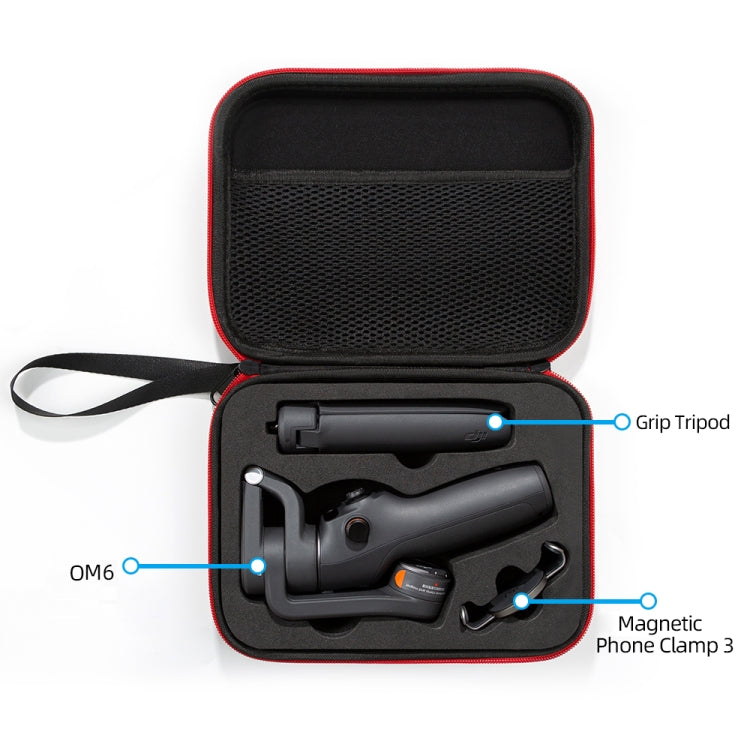 Per DJI Osmo Mobile 6 Borsa da viaggio da trasporto, dimensioni: 21x 16 x 6 cm, For DJI Osmo Mobile 6