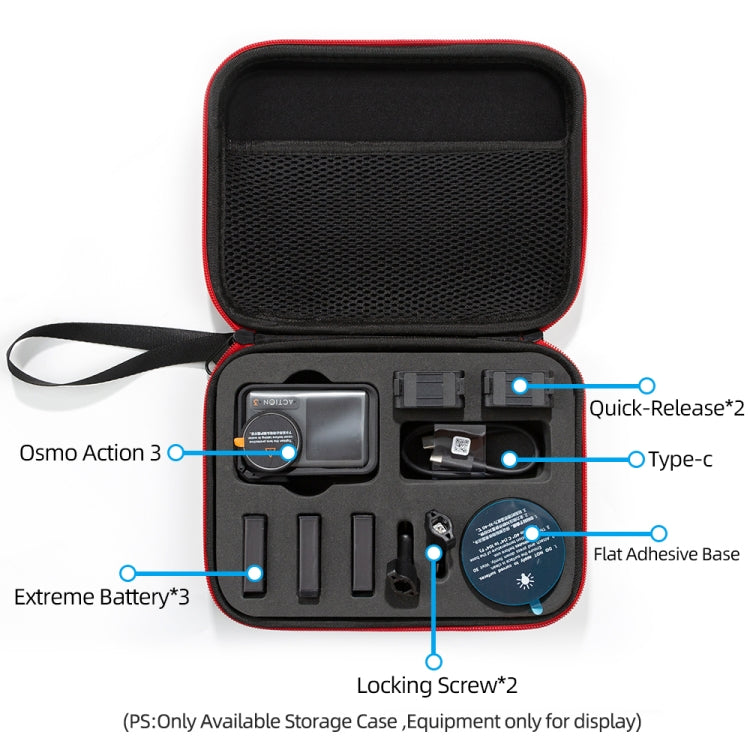 Custodia da trasporto per DJI Osmo Action 3, dimensioni: 21 x 16 x 6 cm, For DJI Osmo Action 3