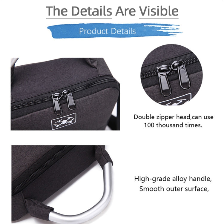 Per DJI Mini 2 SE Custodia antiurto per custodia da trasporto a spalla singola, dimensioni: 30 x 22 x 8,5 cm, Black