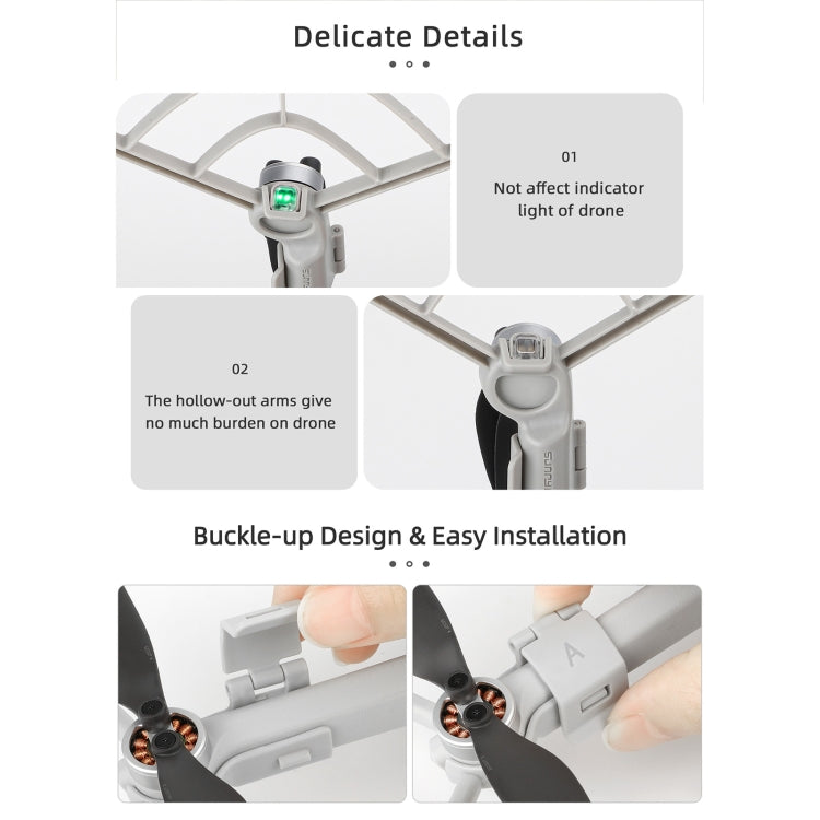 Per DJI Mini 4 Pro Sunnylife N4P-KC712 Drone Elica Protezione Anello anticollisione, For DJI Mini 4 Pro
