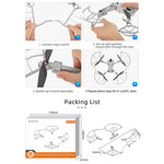 Per DJI Mini 4 Pro Sunnylife N4P-KC712 Drone Elica Protezione Anello anticollisione, For DJI Mini 4 Pro