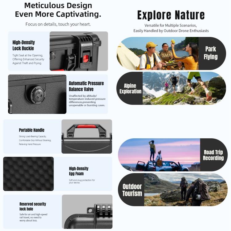 Valigetta impermeabile portatile per DJI Avata 360 STARTRC, kit di volo con sensore di movimento, scatola portaoggetti, For DJI Avata 360