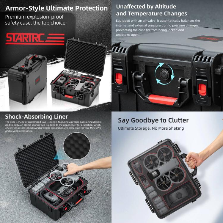 Valigetta impermeabile portatile per DJI Avata 360 STARTRC, kit di volo con sensore di movimento, scatola portaoggetti, For DJI Avata 360