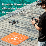 STARTRC Tappetino di atterraggio per grembiule da parcheggio quadrato pieghevole portatile da 65 cm per DJI FPV / mini 2 / Mavic Air 2 / Air 2S, 65cm
