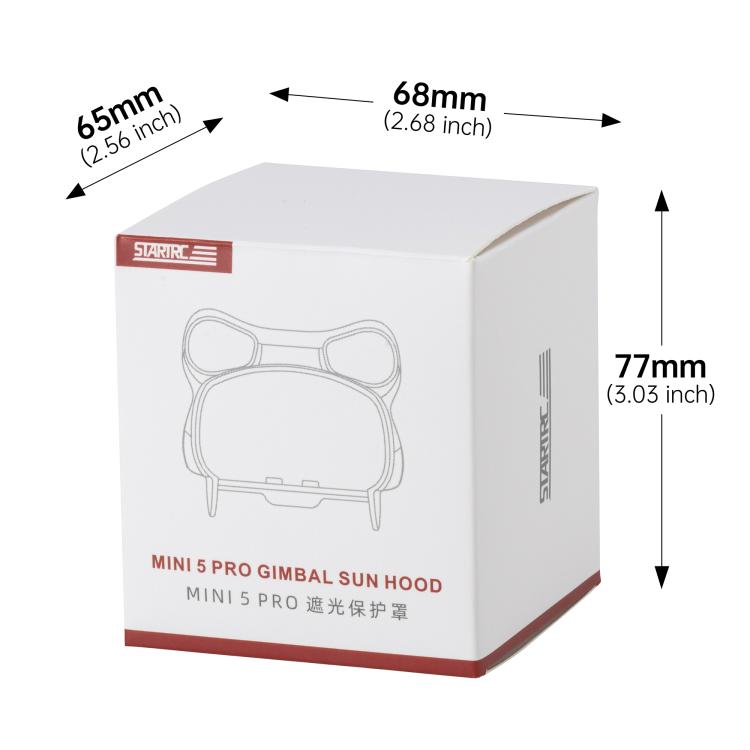 Paraluce antiriflesso per gimbal DJI Mini 4 Pro STARTRC per obiettivo e stabilizzatore., For DJI Mini 5 Pro