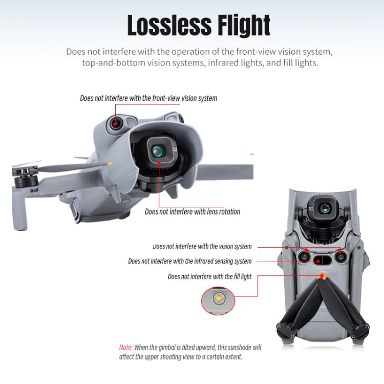 Paraluce antiriflesso per gimbal DJI Mini 4 Pro STARTRC per obiettivo e stabilizzatore., For DJI Mini 5 Pro