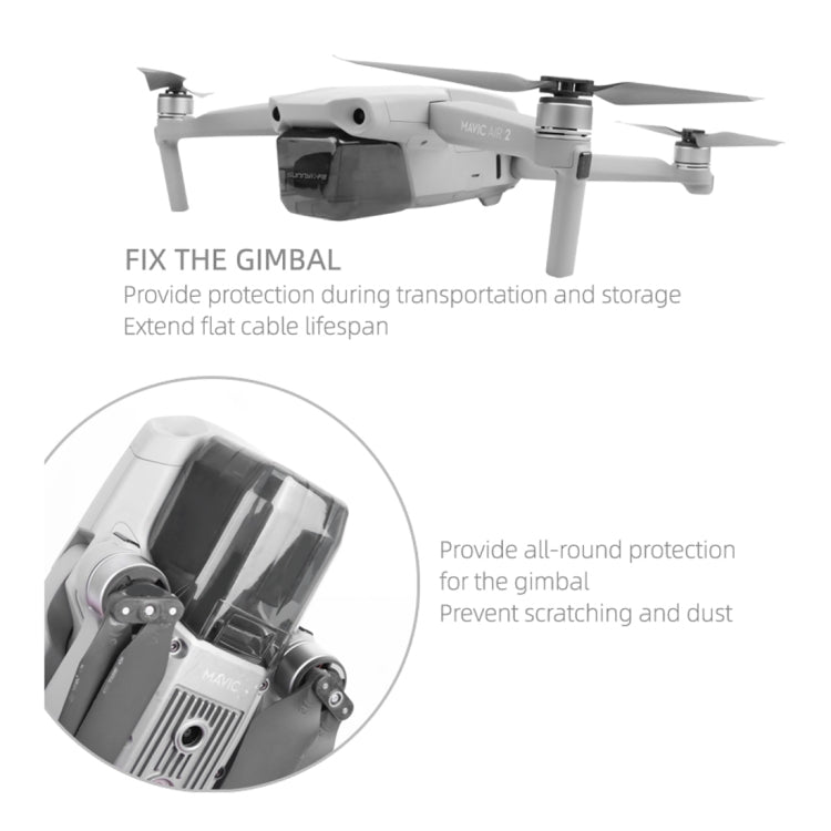 Sunnylife per cappuccio protettivo per obiettivo fotocamera DJI Mavic Air 2, For DJI Mavic Air 2