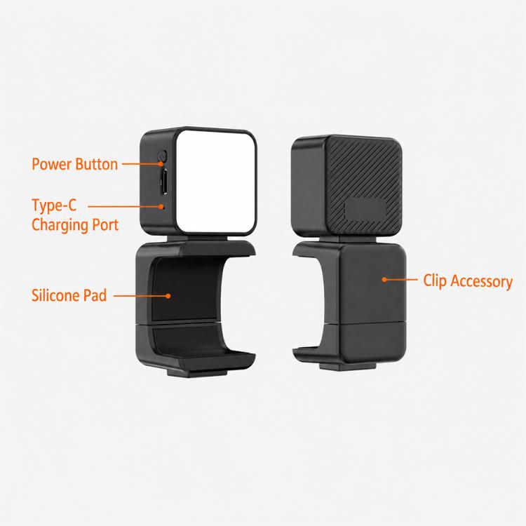 Per DJI Osmo Pocket 3 Luce di riempimento magnetica portatile, PM02 Doppia luce, PM02 Dual Light