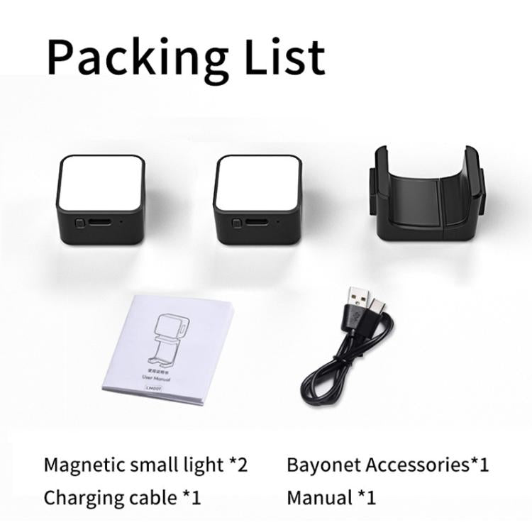 Per DJI Osmo Pocket 3 Luce di riempimento magnetica portatile, PM02 Doppia luce, PM02 Dual Light