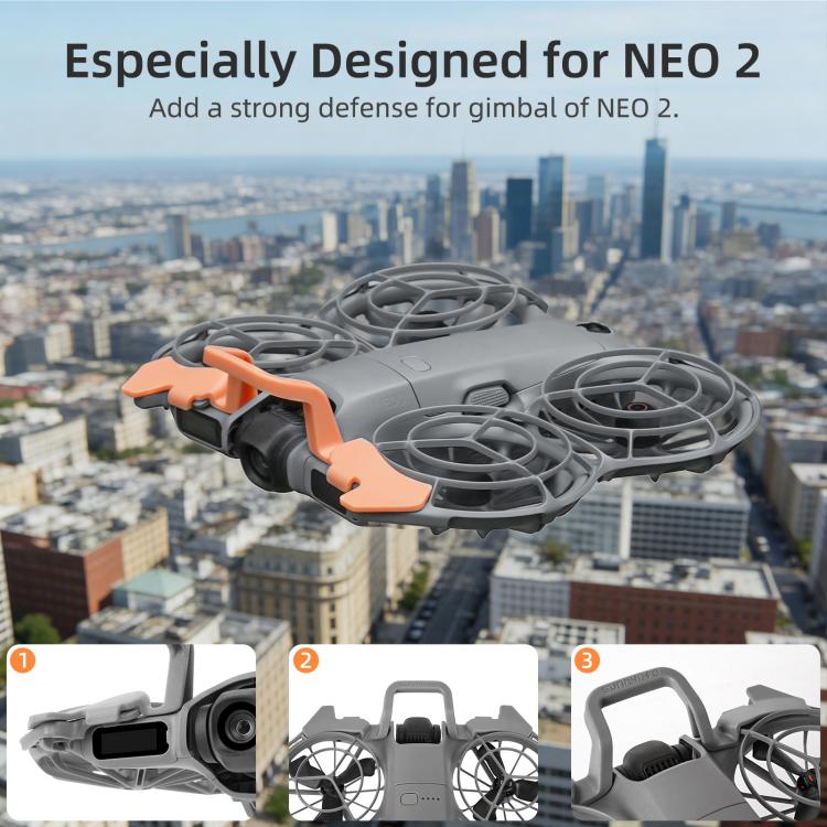 Per DJI Neo 2 Sunnylife Paraurti a sgancio rapido per gimbal, protezione per obiettivo della fotocamera del drone, barra di protezione antiurto, staffa di protezione, For DJI Neo 2