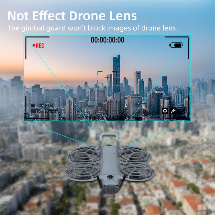 Per DJI Neo 2 Sunnylife Paraurti a sgancio rapido per gimbal, protezione per obiettivo della fotocamera del drone, barra di protezione antiurto, staffa di protezione, For DJI Neo 2